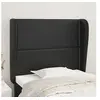 Image de Hoofdbord met randen 93x23x118/128 cm kunstleer zwart3117894