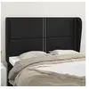 Image de Hoofdbord met randen 147x23x118/128 cm kunstleer zwart3117906