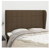 Image de Hoofdbord met randen 147x23x118/128 cm stof donkerbruin3117957