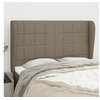 Image de Hoofdbord met randen 147x23x118/128 cm stof taupe3117958