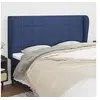 Image de Hoofdbord met randen 203x23x118/128 cm stof blauw3117984