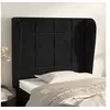 Image de Hoofdbord met randen 103x23x118/128 cm fluweel zwart3118000