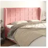 Image de Hoofdbord met randen 203x23x118/128 cm fluweel roze3118027