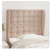 Image de Hoofdbord met randen 83x23x118/128 cm kunstleer cappuccinokleur3118033