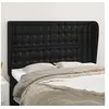 Image de Hoofdbord met randen 147x23x118/128 cm kunstleer zwart3118046