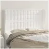 Image de Hoofdbord met randen 147x23x118/128 cm kunstleer wit3118047