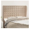 Image de Hoofdbord met randen 147x23x118/128cm kunstleer cappuccinokleur3118051