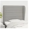 Image de Hoofdbord met randen 93x23x118/128 cm stof lichtgrijs3118078