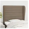 Image de Hoofdbord met randen 93x23x118/128 cm stof taupe3118082