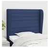 Image de Hoofdbord met randen 93x23x118/128 cm stof blauw3118084