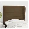 Image de Hoofdbord met randen 103x23x118/128 cm stof donkerbruin3118089