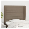 Image de Hoofdbord met randen 103x23x118/128 cm stof taupe3118090