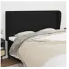 Image de Hoofdbord met randen 183x23x118/128 cm stof zwart3118112