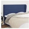 Image de Hoofdbord met randen 203x23x118/128 cm stof blauw3118124