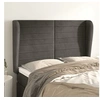 Image de Hoofdbord met randen 147x23x118/128 cm fluweel donkergrijs3118145