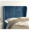 Image de Hoofdbord met randen 147x23x118/128 cm fluweel donkerblauw3118148