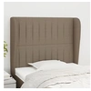 Image de Hoofdbord met randen 83x23x118/128 cm stof taupe3118172