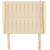 Image de Hoofdbord met randen 83x23x118/128 cm stof cràmekleurig3118173