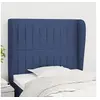 Image de Hoofdbord met randen 83x23x118/128 cm stof blauw3118174