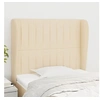 Image de Hoofdbord met randen 93x23x118/128 cm stof cràmekleurig3118181
