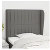 Image de Hoofdbord met randen 103x23x118/128 cm stof donkergrijs3118185