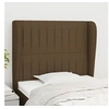 Image de Hoofdbord met randen 103x23x118/128 cm stof donkerbruin3118187
