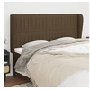 Image de Hoofdbord met randen 183x23x118/128 cm stof donkerbruin3118211