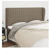 Image de Hoofdbord met randen 203x23x118/128 cm stof taupe3118220