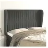 Image de Hoofdbord met randen 147x23x118/128 cm fluweel donkergrijs3118243