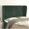 Image de Hoofdbord met randen 147x23x118/128 cm fluweel donkergroen3118245