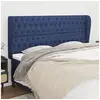 Image de Hoofdbord met randen 203x23x118/128 cm stof blauw3118320