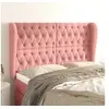 Image de Hoofdbord met randen 163x23x118/128 cm fluweel roze3118351