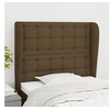Image de Hoofdbord met randen 83x23x118/128 cm stof donkerbruin3118367