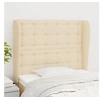 Image de Hoofdbord met randen 103x23x118/128 cm stof cràmekleurig3118385