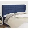 Image de Hoofdbord met randen 183x23x118/128 cm stof blauw3118410