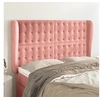 Image de Hoofdbord met randen 147x23x118/128 cm fluweel roze3118443