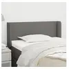 Image de Hoofdbord met randen 83x16x78/88 cm stof donkergrijs3118463