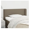 Image de Hoofdbord met randen 83x16x78/88 cm stof taupe3118466