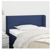 Image de Hoofdbord met randen 93x16x78/88 cm stof blauw3118476