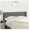 Image de Hoofdbord met randen 147x16x78/88 cm stof donkergrijs3118487
