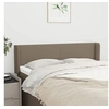 Image de Hoofdbord met randen 147x16x78/88 cm stof taupe3118490