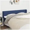 Image de Hoofdbord met randen 183x16x78/88 cm stof blauw3118508