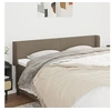 Image de Hoofdbord met randen 203x16x78/88 cm stof taupe3118514