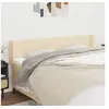 Image de Hoofdbord met randen 203x16x78/88 cm stof cràmekleurig3118515