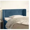 Image de Hoofdbord met randen 83x16x78/88 cm fluweel donkerblauw3118522