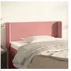 Image de Hoofdbord met randen 83x16x78/88 cm fluweel roze3118523