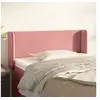 Image de Hoofdbord met randen 103x16x78/88 cm fluweel roze3118535