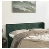 Image de Hoofdbord met randen 147x16x78/88 cm fluweel donkergroen3118539