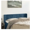Image de Hoofdbord met randen 147x16x78/88 cm fluweel donkerblauw3118540