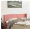 Image de Hoofdbord met randen 147x16x78/88 cm fluweel roze3118541